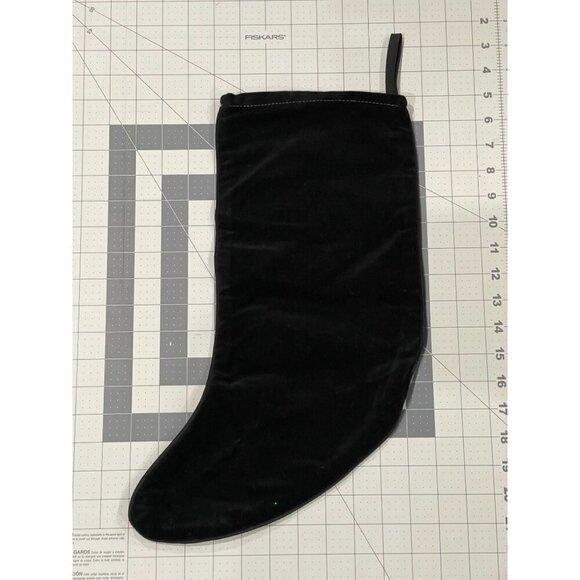 Rudolph Christmas Stocking "Deer Santa" Design Tapestry front Velvet Back - Picture 3 of 3